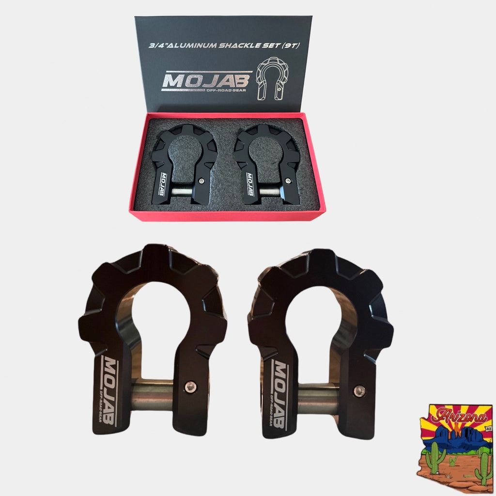 3/4'' Extreme Duty Aluminium D-Shackle Set (9T) (LIFETIME GARANTIE*)