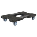 Snap-Loc E-Track Dolly - Easy-Roll, Low Profile, 0,45 kg Kapazität mit 3,5' Swivel Thermoplastic Casters - Schwarz
