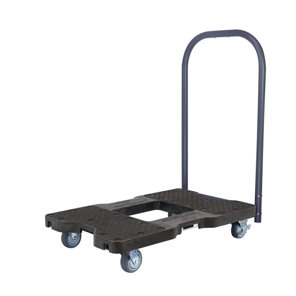 Snap-Loc E-Track Dolly - Easy-Roll, Low Profile, 0,45 kg Kapazität mit 3,5' Swivel Thermoplastic Casters - Schwarz