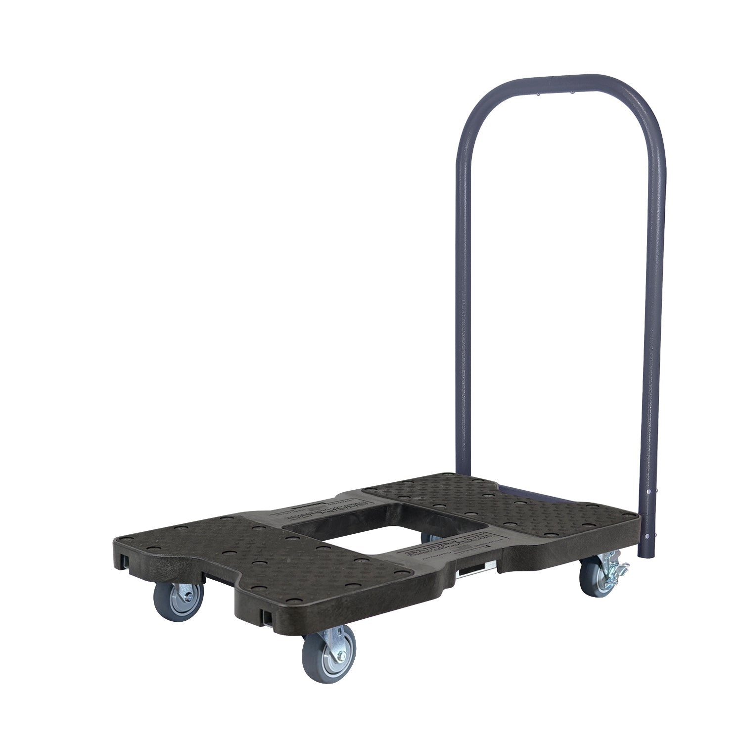 Snap-Loc E-Track Dolly - Easy-Roll, Low Profile, 0,45 kg Kapazität mit 3,5' Swivel Thermoplastic Casters - Schwarz
