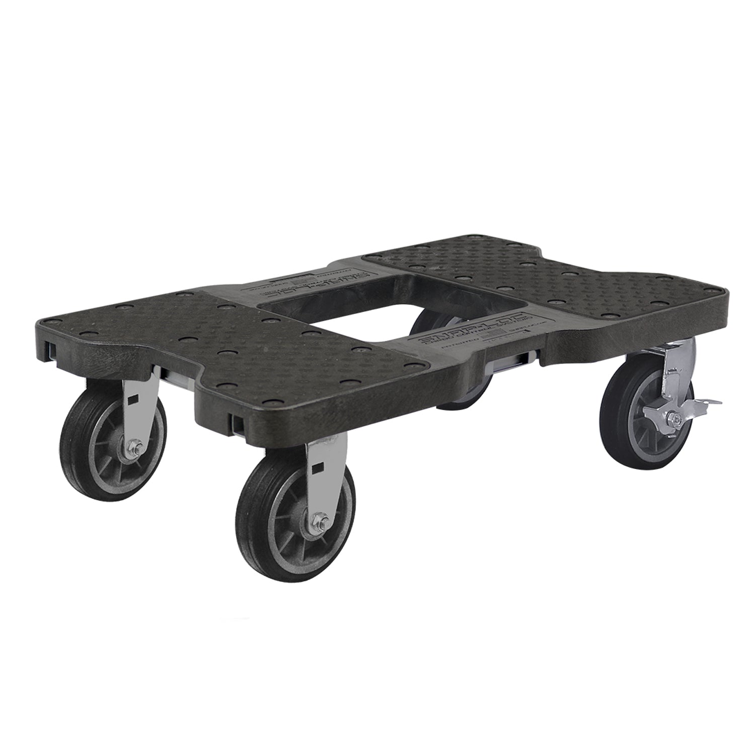Snap-Loc E-Track Dolly - All-Terrain, 0,68 kg Kapazität mit 6' Solid Rubber Casters - Rot