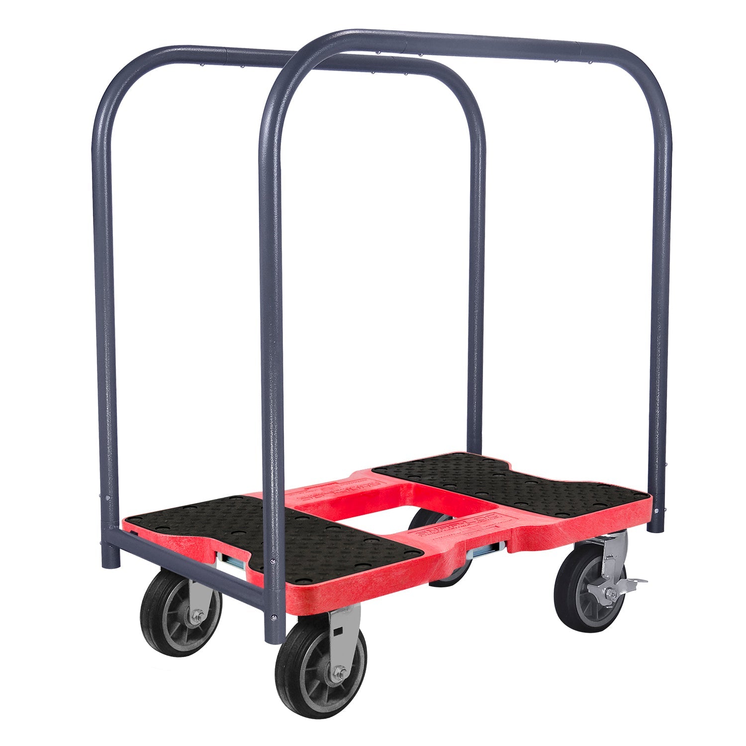 Snap-Loc E-Track Dolly - All-Terrain, 0,68 kg Kapazität mit 6' Solid Rubber Casters - Rot