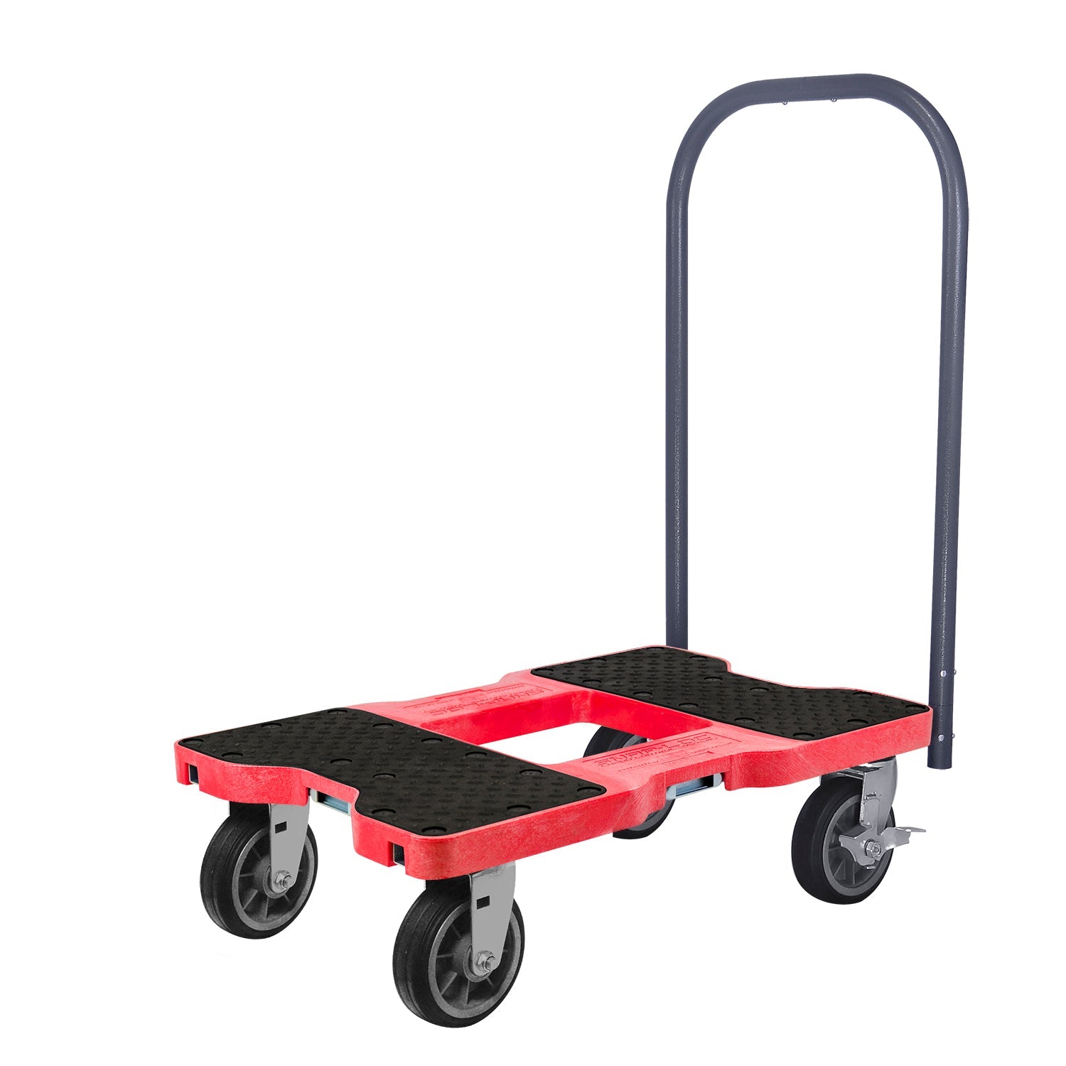 Snap-Loc E-Track Dolly - All-Terrain, 0,68 kg Kapazität mit 6' Solid Rubber Casters - Rot
