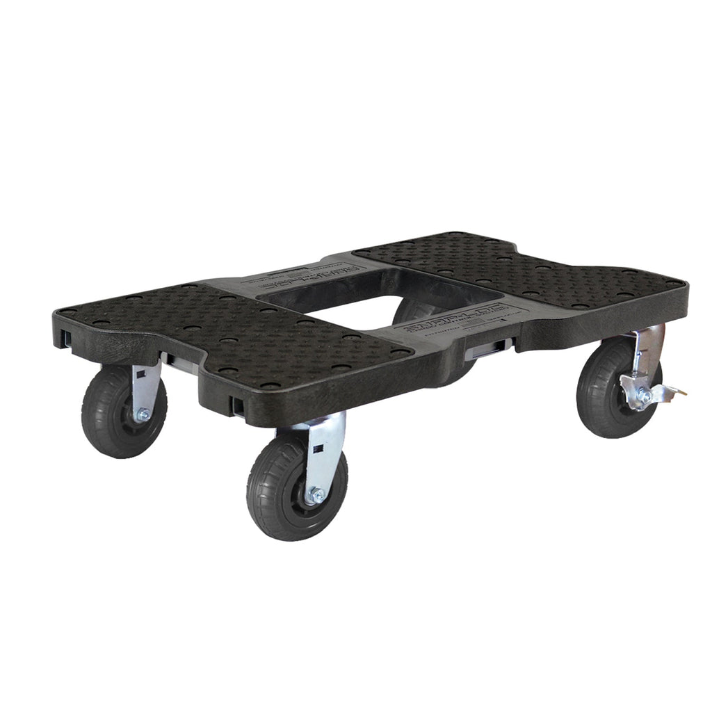 Snap-Loc E-Track Dolly - Extreme-Duty, 0,73 kg Kapazität mit 6' Solid Synthetic Rubber Casters - Rot