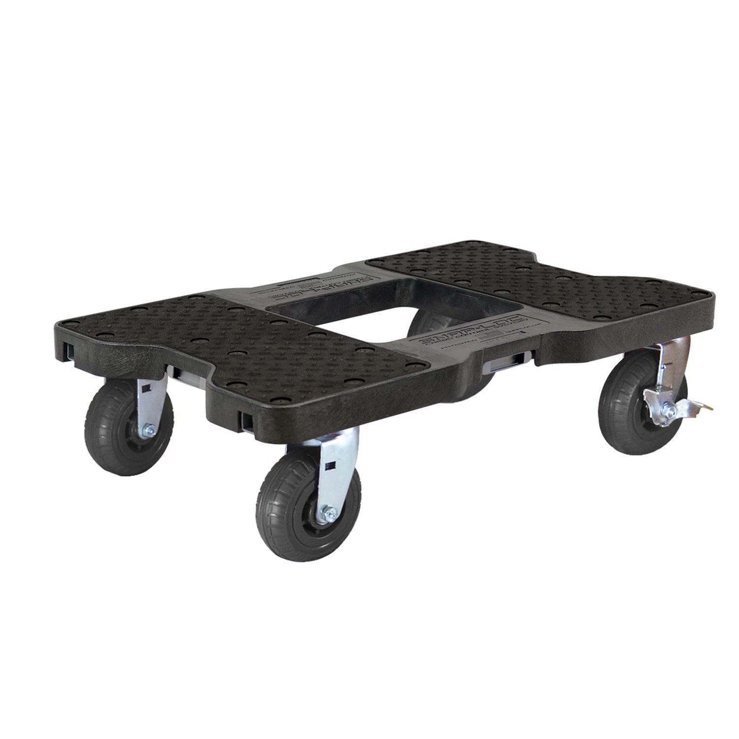 Snap-Loc E-Track Dolly - Extreme-Duty, 0,73 kg Kapazität mit 6' Solid Synthetic Rubber Casters - Rot