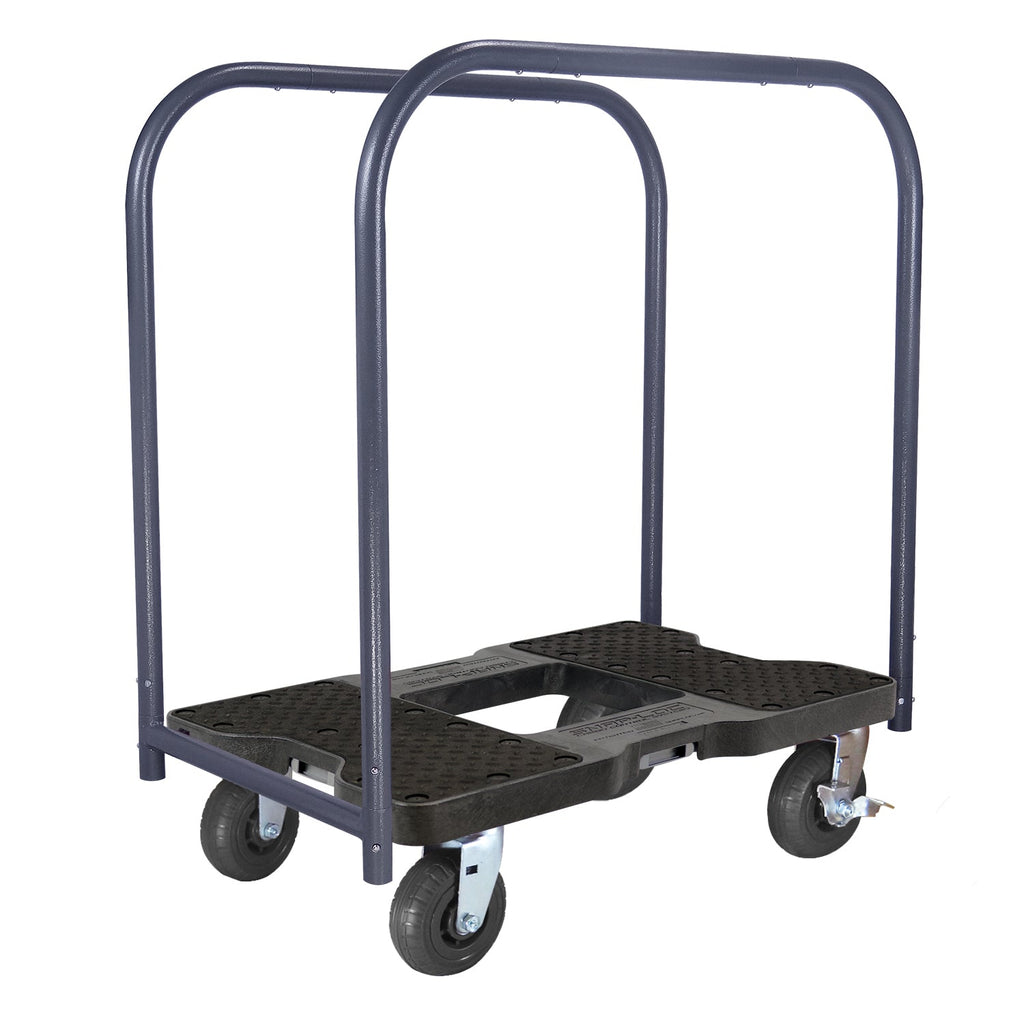 Snap-Loc E-Track Dolly - Extreme-Duty, 0,73 kg Kapazität mit 6' Solid Synthetic Rubber Casters - Rot