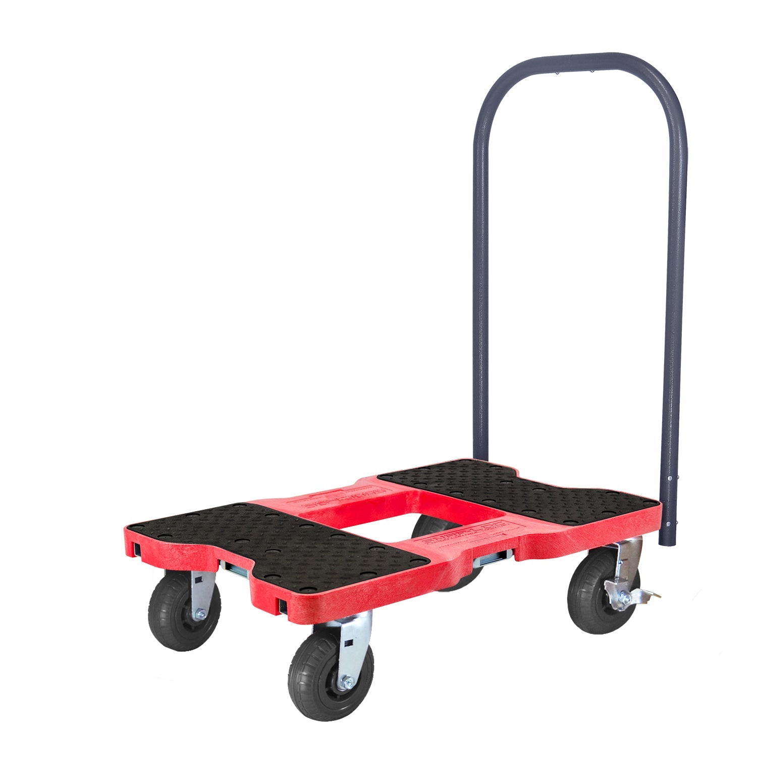 Snap-Loc E-Track Dolly - Extreme-Duty, 0,73 kg Kapazität mit 6' Solid Synthetic Rubber Casters - Rot