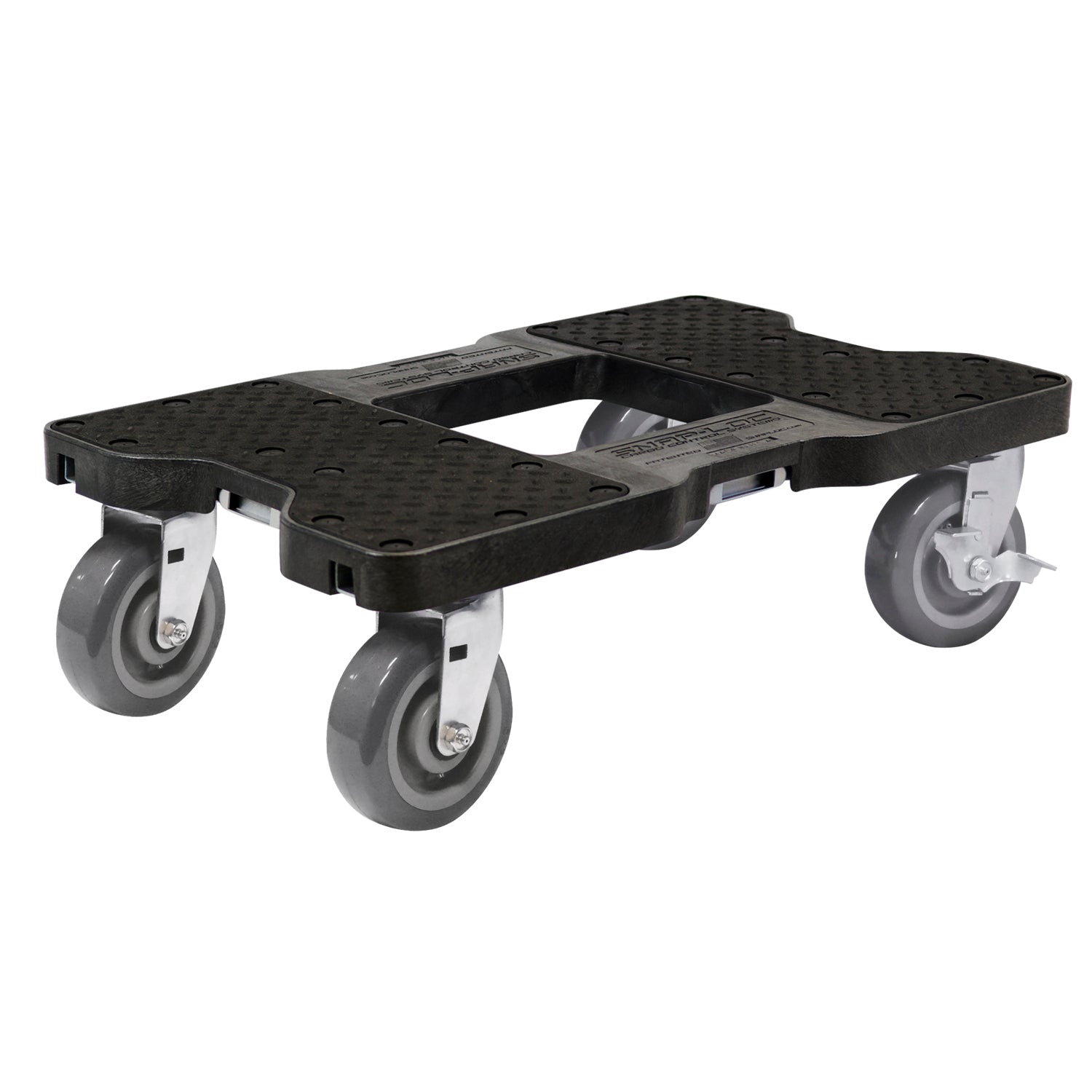 Snap-Loc E-Track Dolly - Super-Duty, 0,82 kg Kapazität mit 6' Polyurethan-Schwenkrollen - Rot