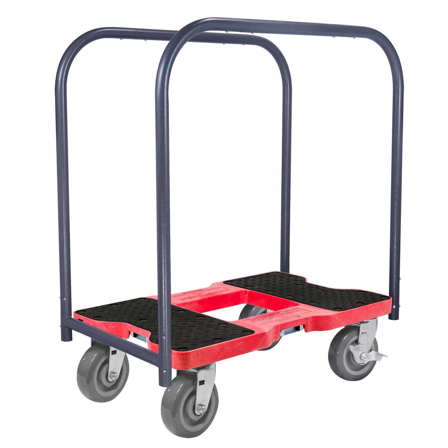 Snap-Loc E-Track Dolly - Super-Duty, 0,82 kg Kapazität mit 6' Polyurethan-Schwenkrollen - Rot