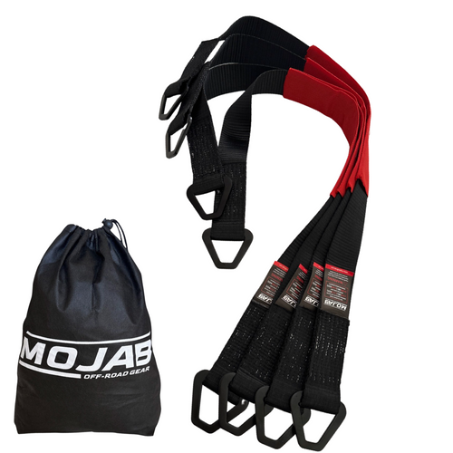 2'x 39'' Axle Tie-down mit Ringen (Packung von 4) (Lebenslange Garantie)