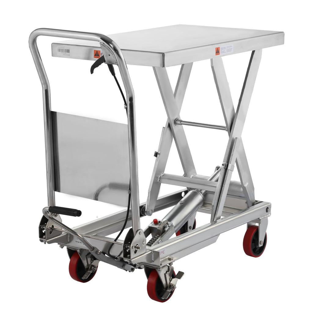 Single Scissor Lift Table 498,95 kg 35.4' Hubhöhe - Edelstahl