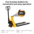 Scale Pallet Jack 1995,8 kg Cap. 45 * 27 ''