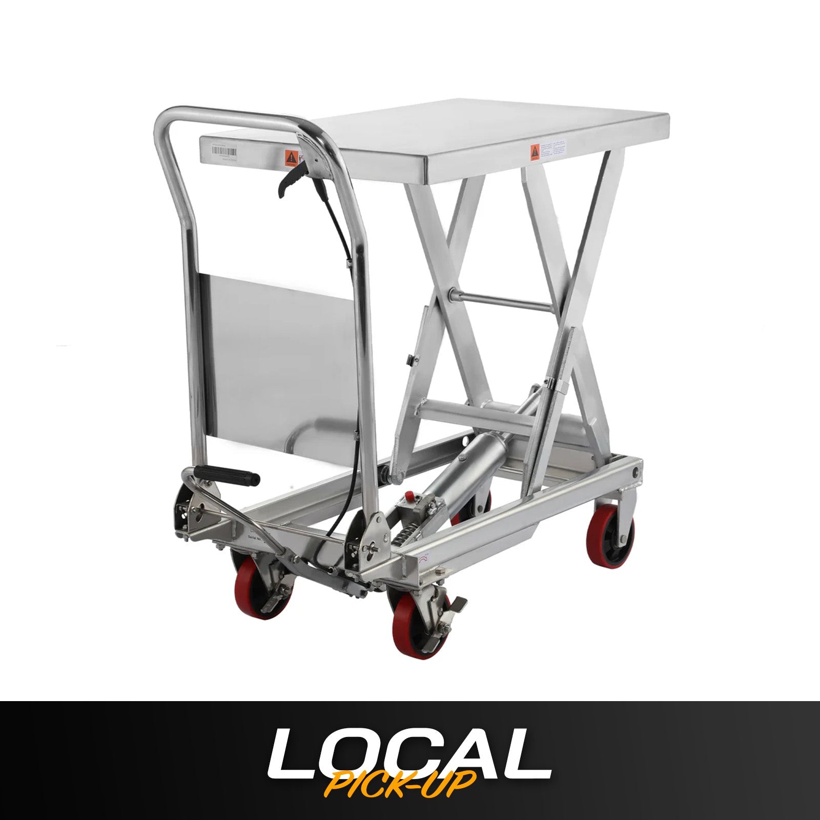 Single Scissor Lift Table 498,95 kg 35.4' Hubhöhe - Edelstahl