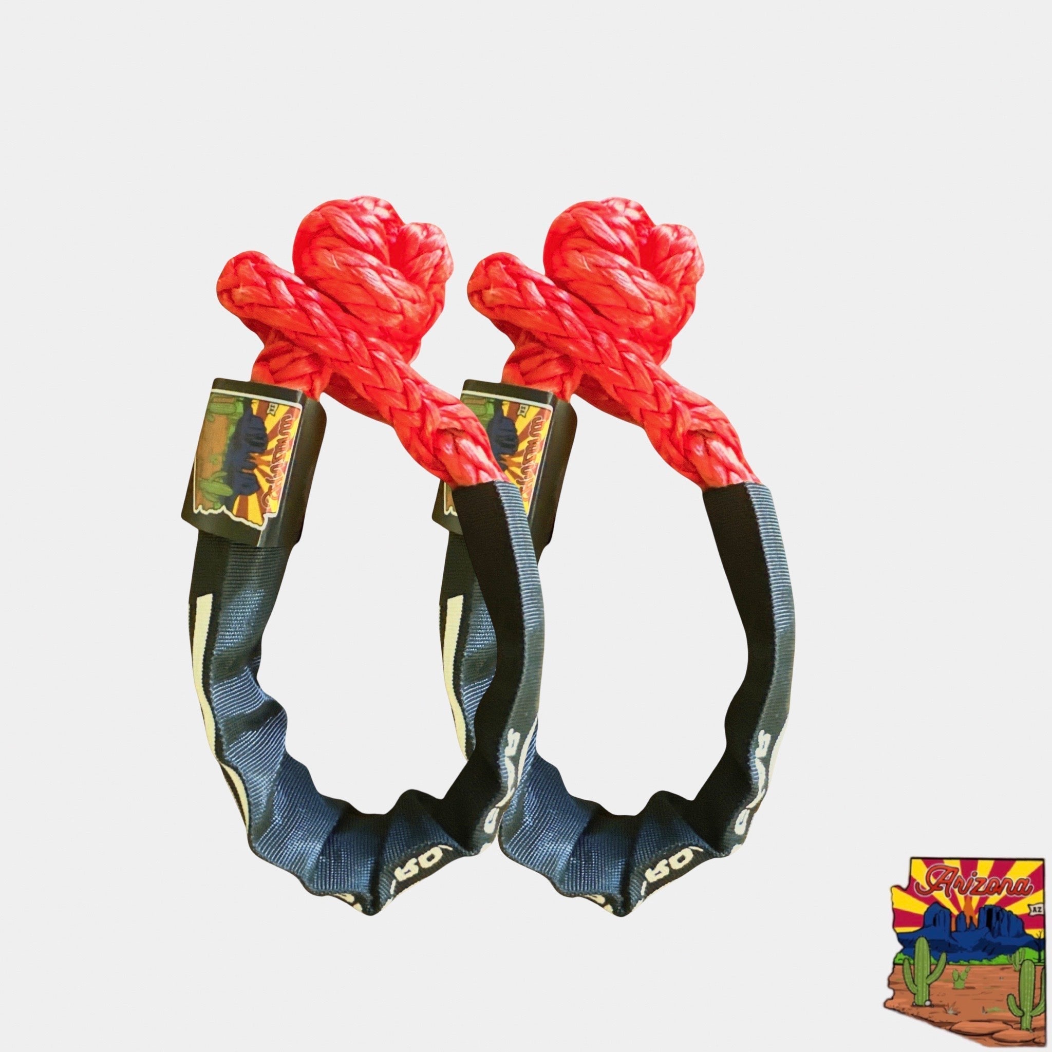 Soft Shackle 3/8'' x 22' mit Sleeve und Tasche (2er-Set Shackles) (Lebenslange Garantie)