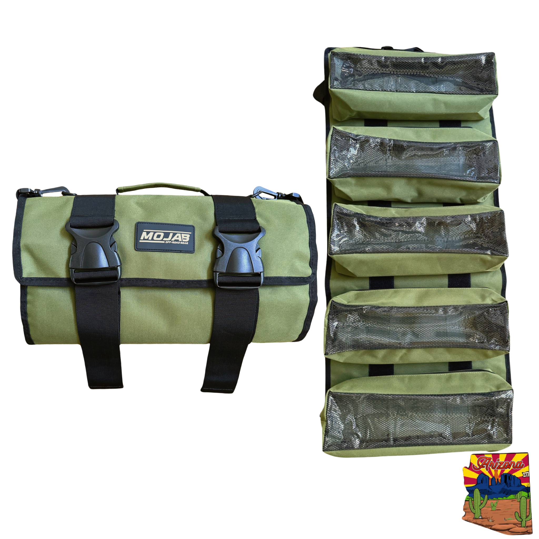 Große Canvas Tool Organizer Tasche mit 5 abnehmbaren Beuteln