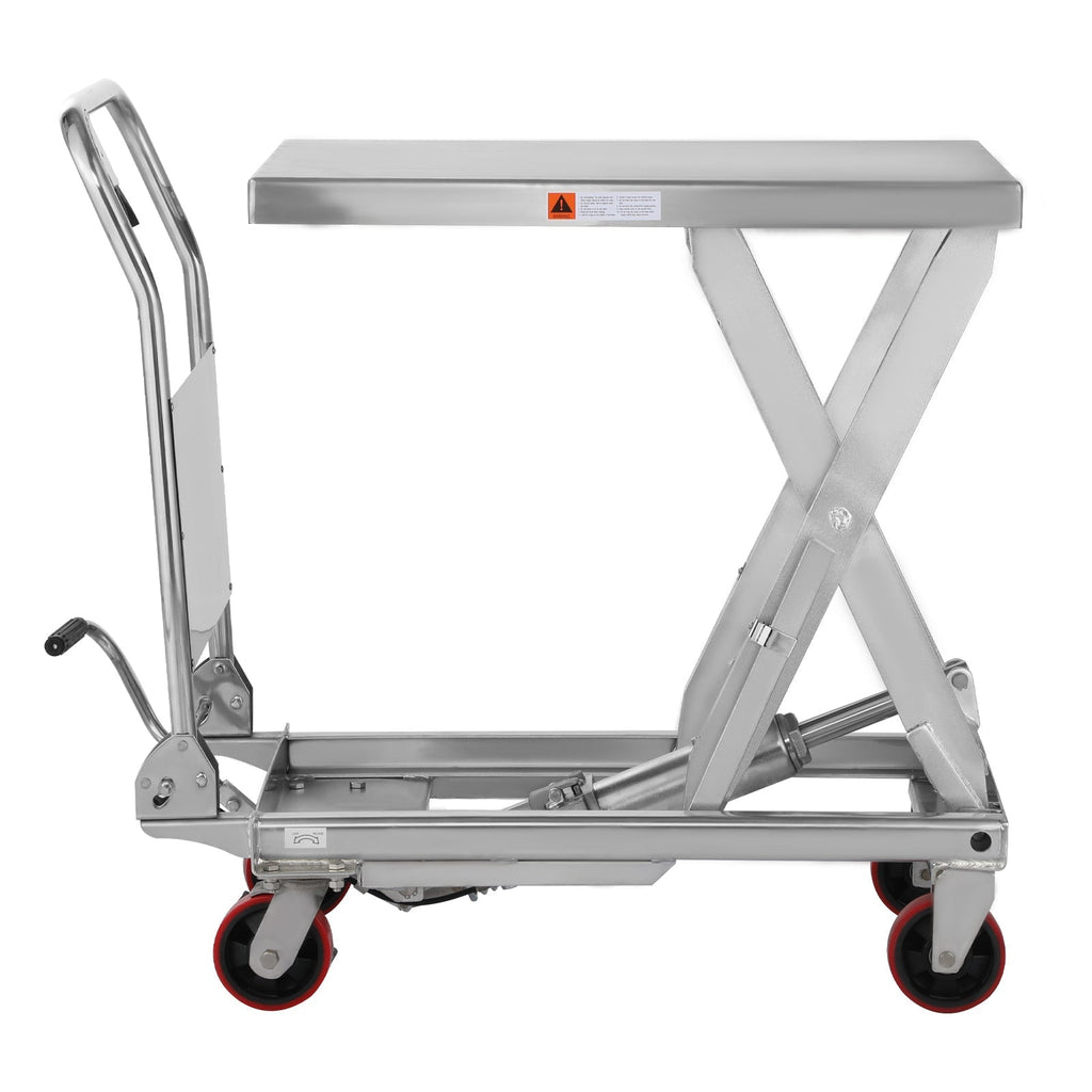 Single Scissor Lift Table 498,95 kg 35.4' Hubhöhe - Edelstahl