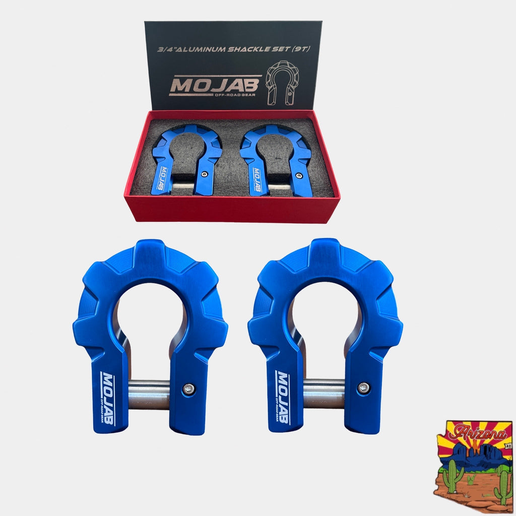 3/4'' Extreme Duty Aluminium D-Shackle Set (9T) (LIFETIME GARANTIE*)