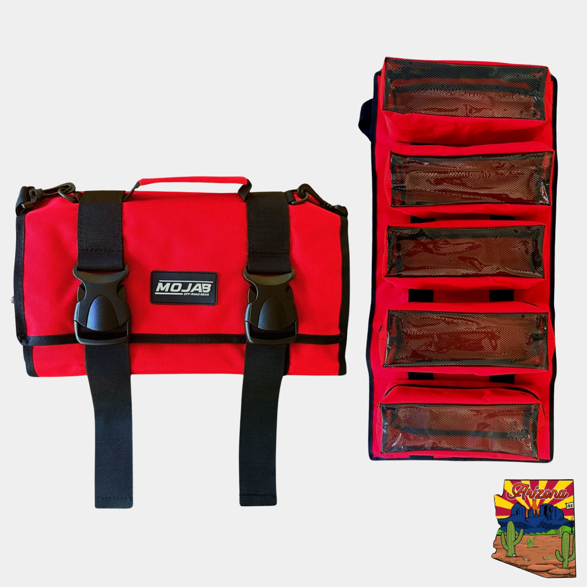Große Canvas Tool Organizer Tasche mit 5 abnehmbaren Beuteln