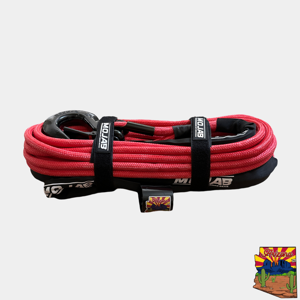 1/2'' x 78' Doppelgeflochtenes Seil mit abnehmbarem geschmiedetem Windenhaken