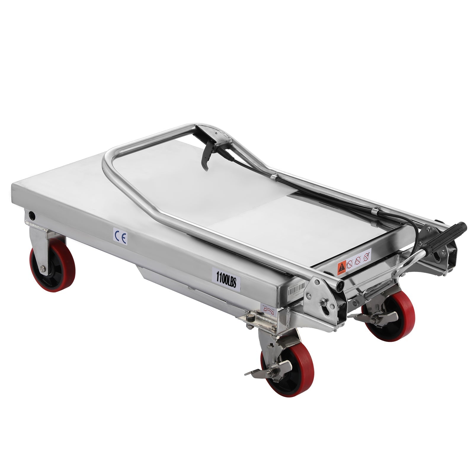 Single Scissor Lift Table 498,95 kg 35.4' Hubhöhe - Edelstahl