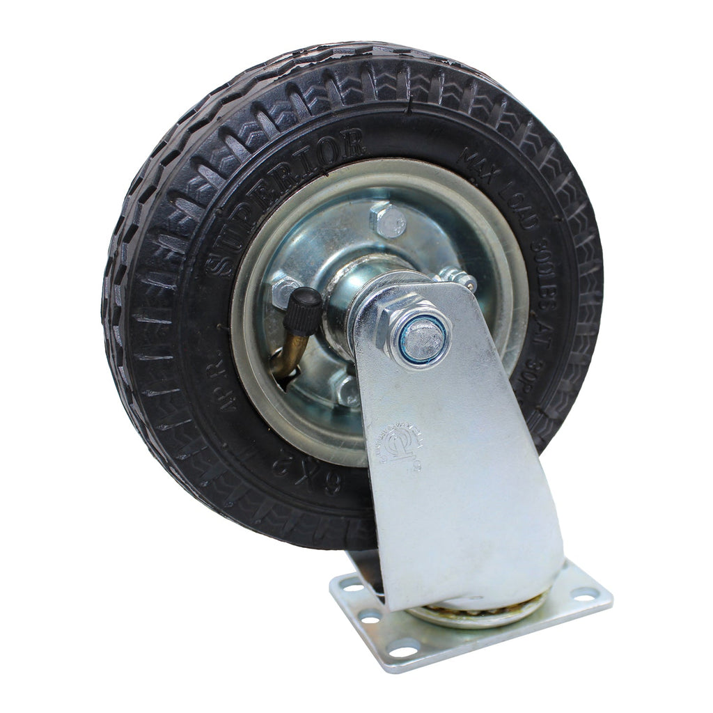 Snap-Loc 136,08 kg 6' Pneumatische Gummi Caster - Swivel