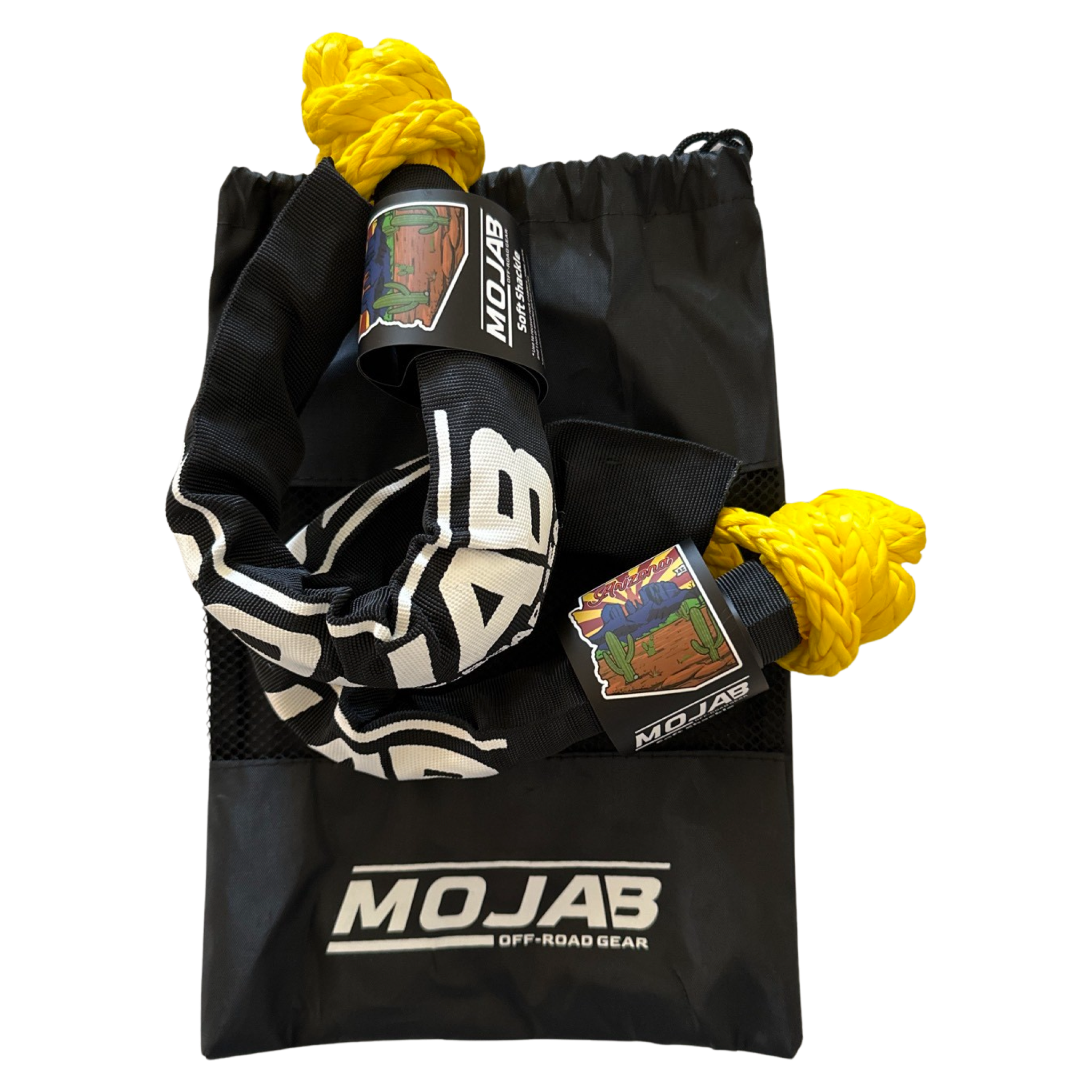 Soft Shackle 3/8'' x 22' mit Sleeve und Tasche (2er-Set Shackles) (Lebenslange Garantie)