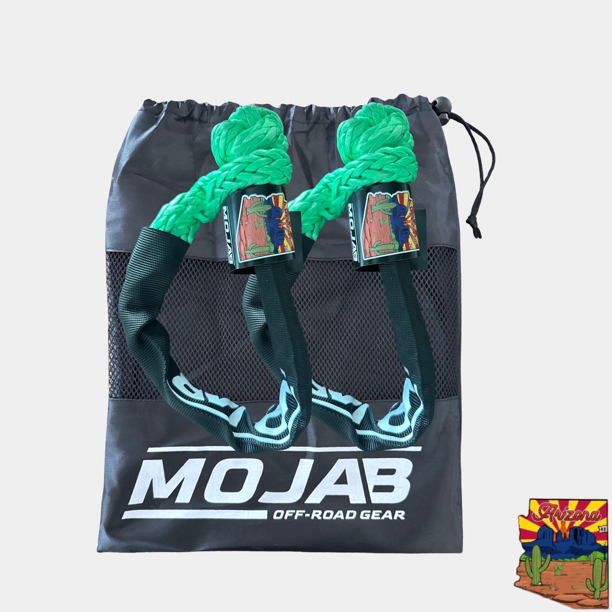 Soft Shackle 3/8'' x 22' mit Sleeve und Tasche (2er-Set Shackles) (Lebenslange Garantie)