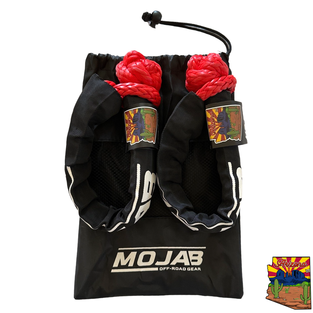 Soft Shackle 3/8'' x 22' mit Sleeve und Tasche (2er-Set Shackles) (Lebenslange Garantie)