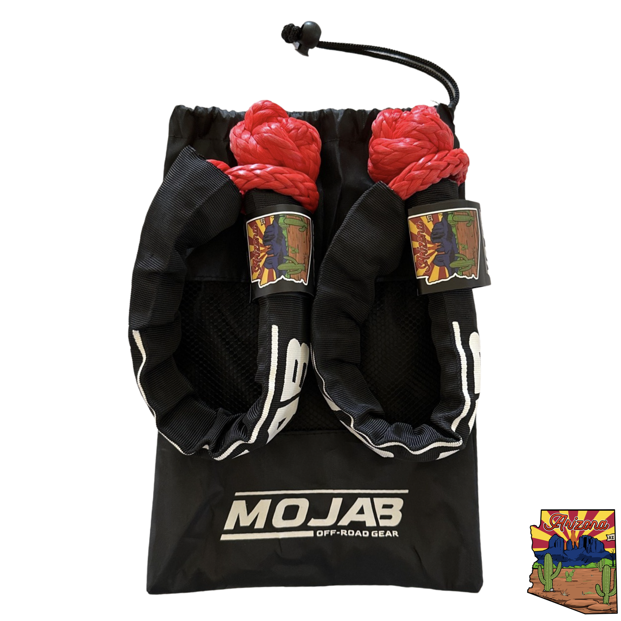 Soft Shackle 3/8'' x 22' mit Sleeve und Tasche (2er-Set Shackles) (Lebenslange Garantie)