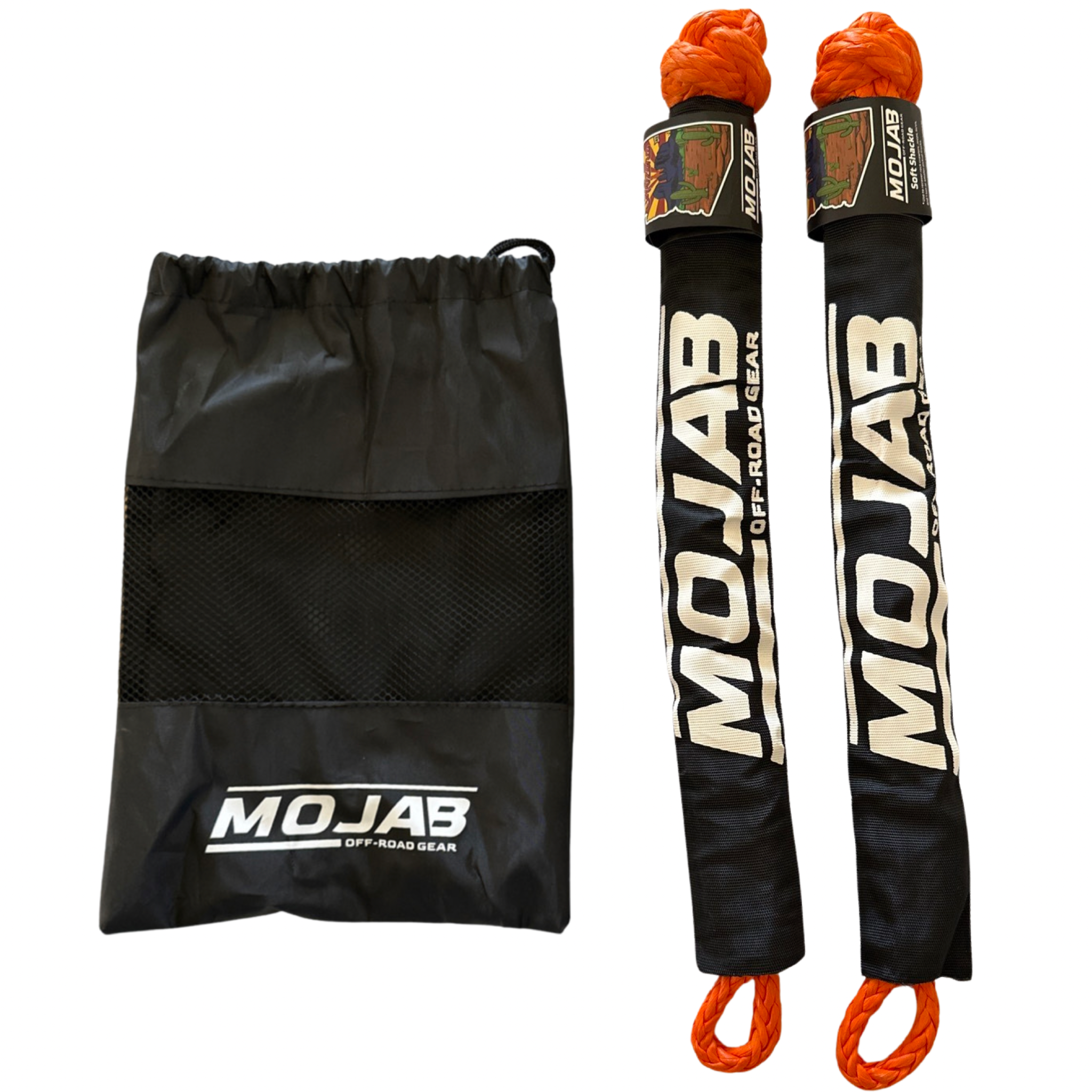 Soft Shackle 3/8'' x 22' mit Sleeve und Tasche (2er-Set Shackles) (Lebenslange Garantie)