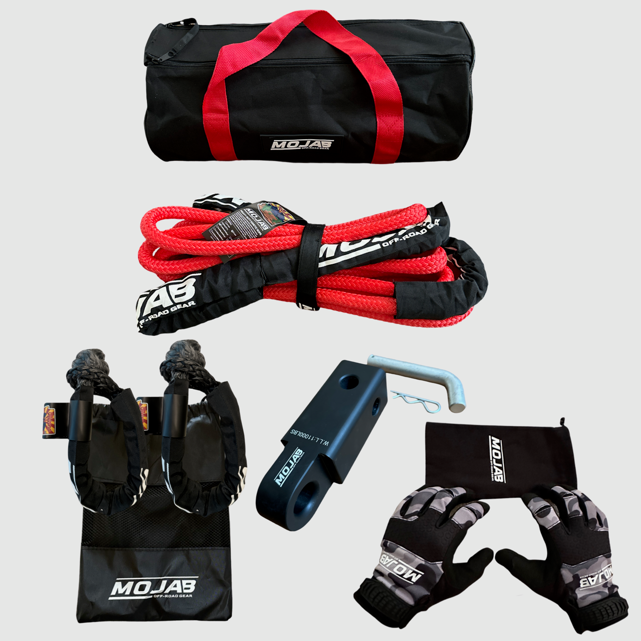 UTV/ATV Essential Recovery Kit ( 6 Artikel + 2 Aufbewahrungsbeutel + 1 Klettband) *Lebenslange Garantie