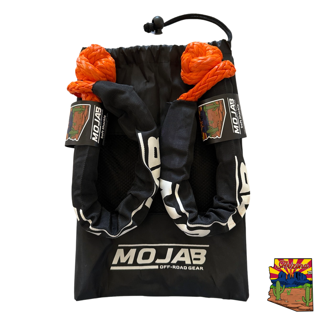 Soft Shackle 3/8'' x 22' mit Sleeve und Tasche (2er-Set Shackles) (Lebenslange Garantie)