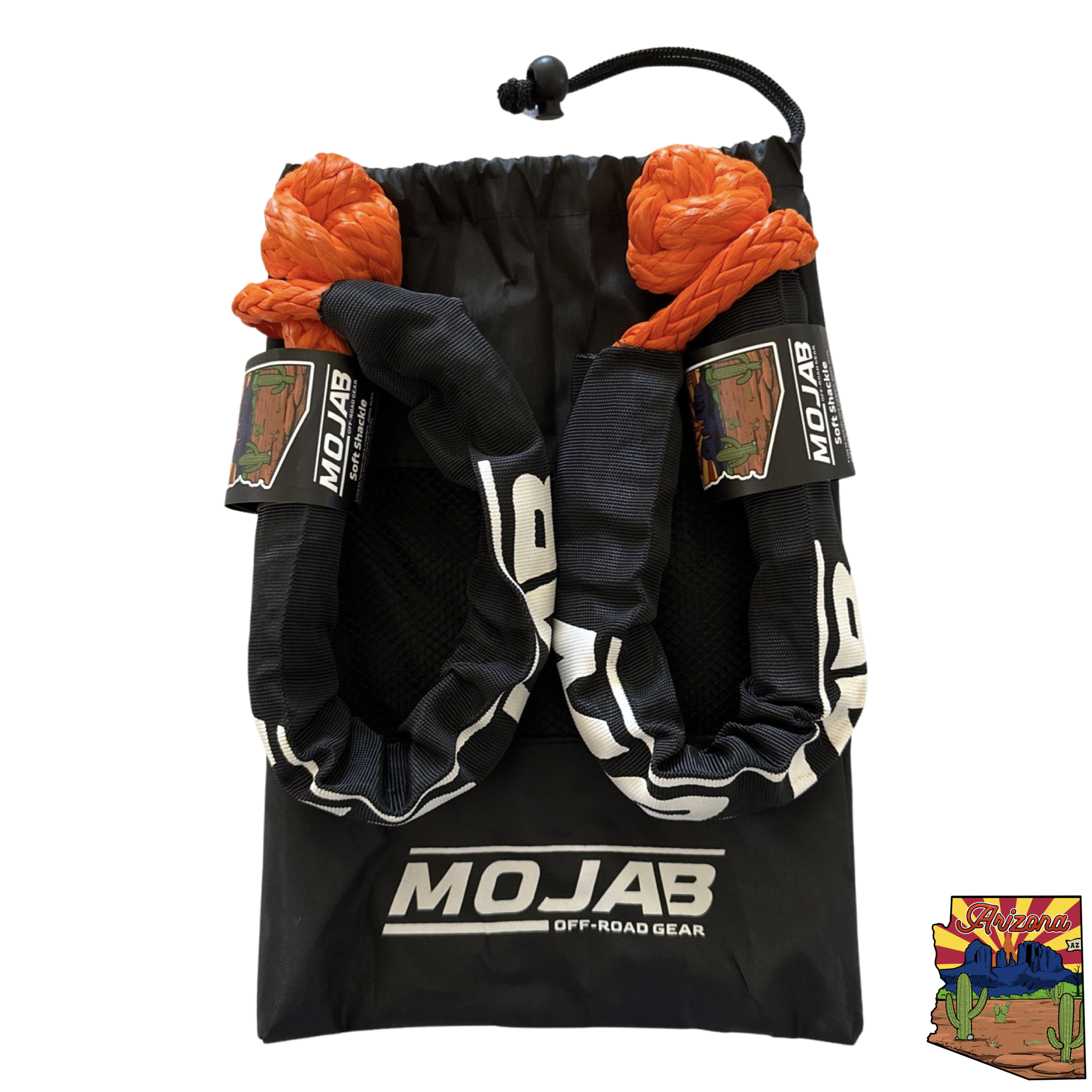 Soft Shackle 3/8'' x 22' mit Sleeve und Tasche (2er-Set Shackles) (Lebenslange Garantie)