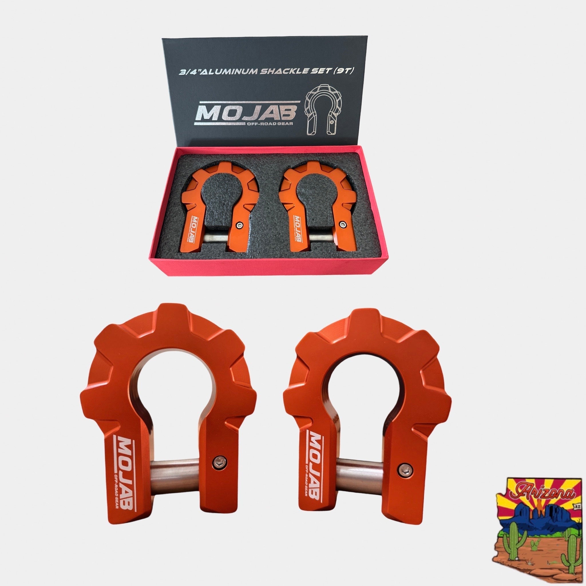 3/4'' Extreme Duty Aluminium D-Shackle Set (9T) (LIFETIME GARANTIE*)