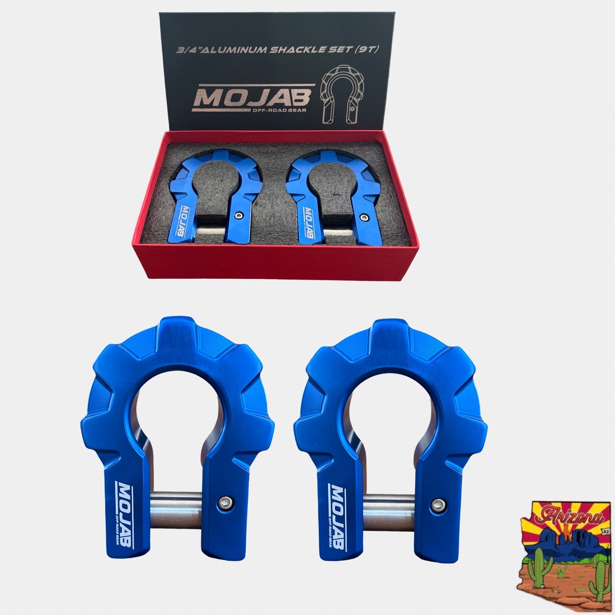 3/4'' Extreme Duty Aluminium D-Shackle Set (9T) (LIFETIME GARANTIE*)