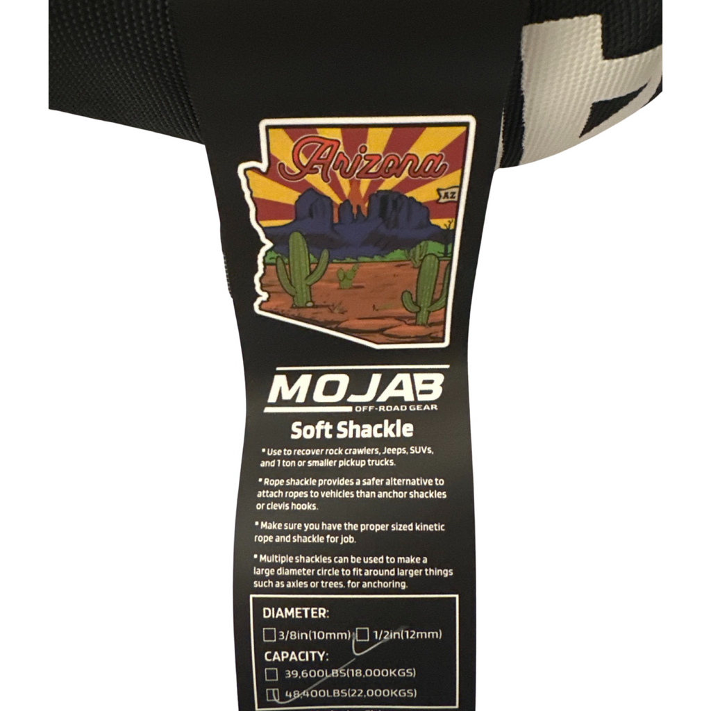 Soft Shackle 1/2'' x 22'' mit Sleeve und Tasche (2er-Set Shackles) (Lebenslange Garantie)