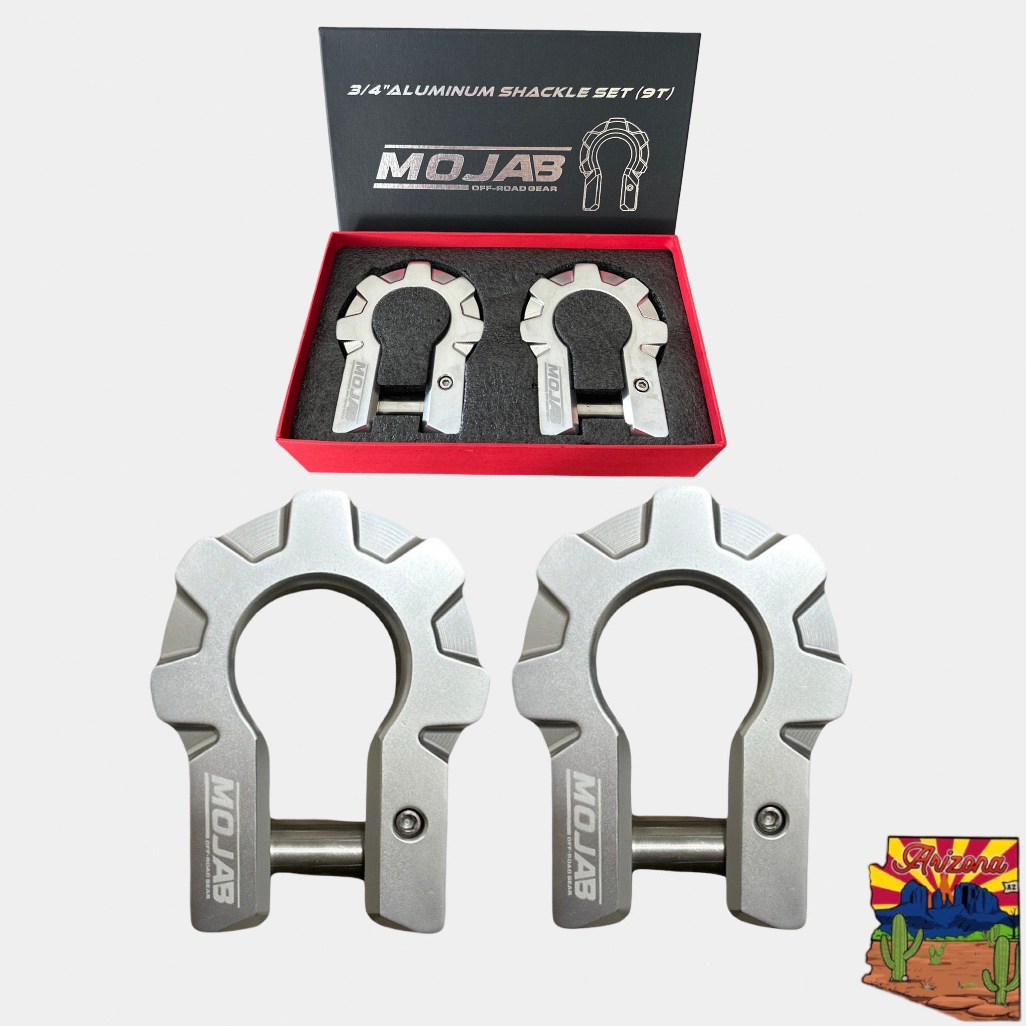3/4'' Extreme Duty Aluminium D-Shackle Set (9T) (LIFETIME GARANTIE*)
