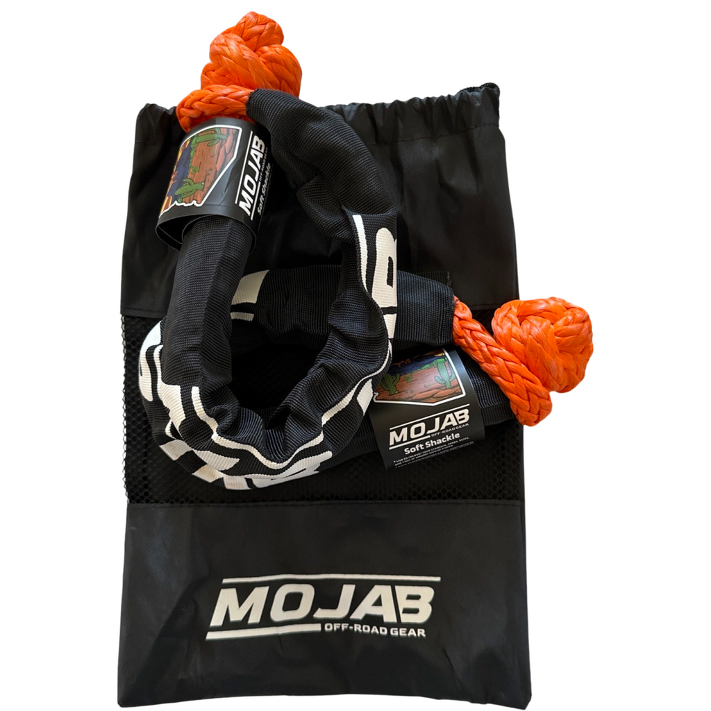 Soft Shackle 3/8'' x 22' mit Sleeve und Tasche (2er-Set Shackles) (Lebenslange Garantie)