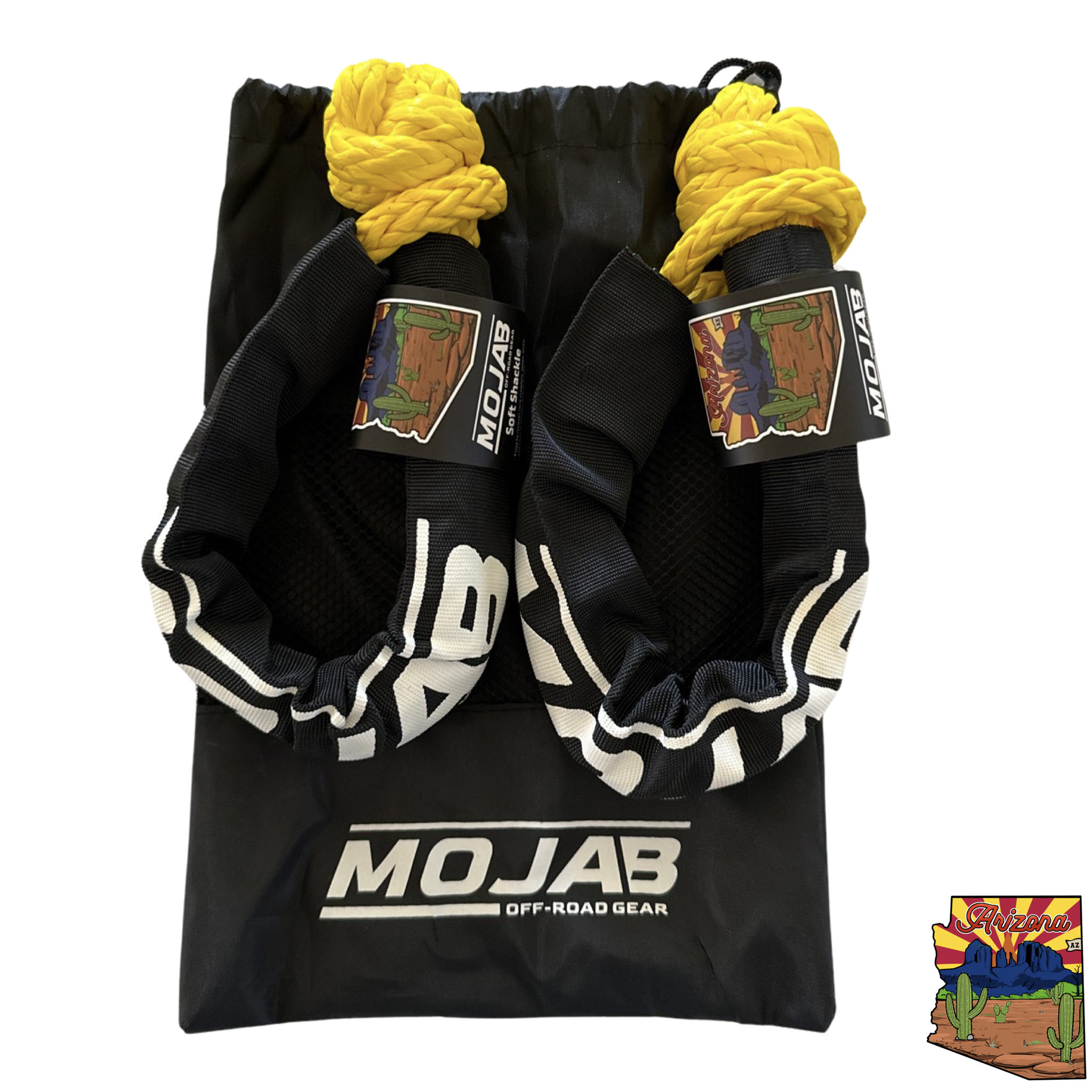 Soft Shackle 3/8'' x 22' mit Sleeve und Tasche (2er-Set Shackles) (Lebenslange Garantie)