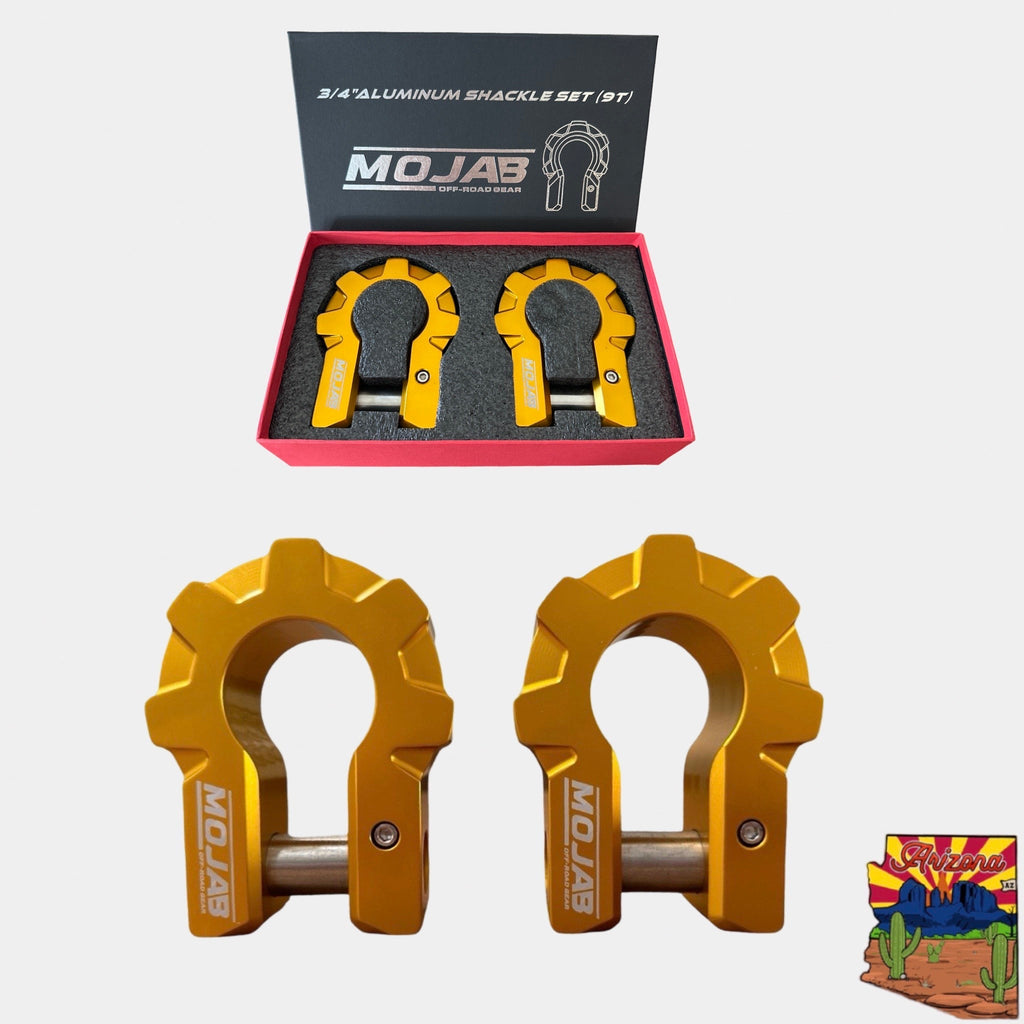 3/4'' Extreme Duty Aluminium D-Shackle Set (9T) (LIFETIME GARANTIE*)