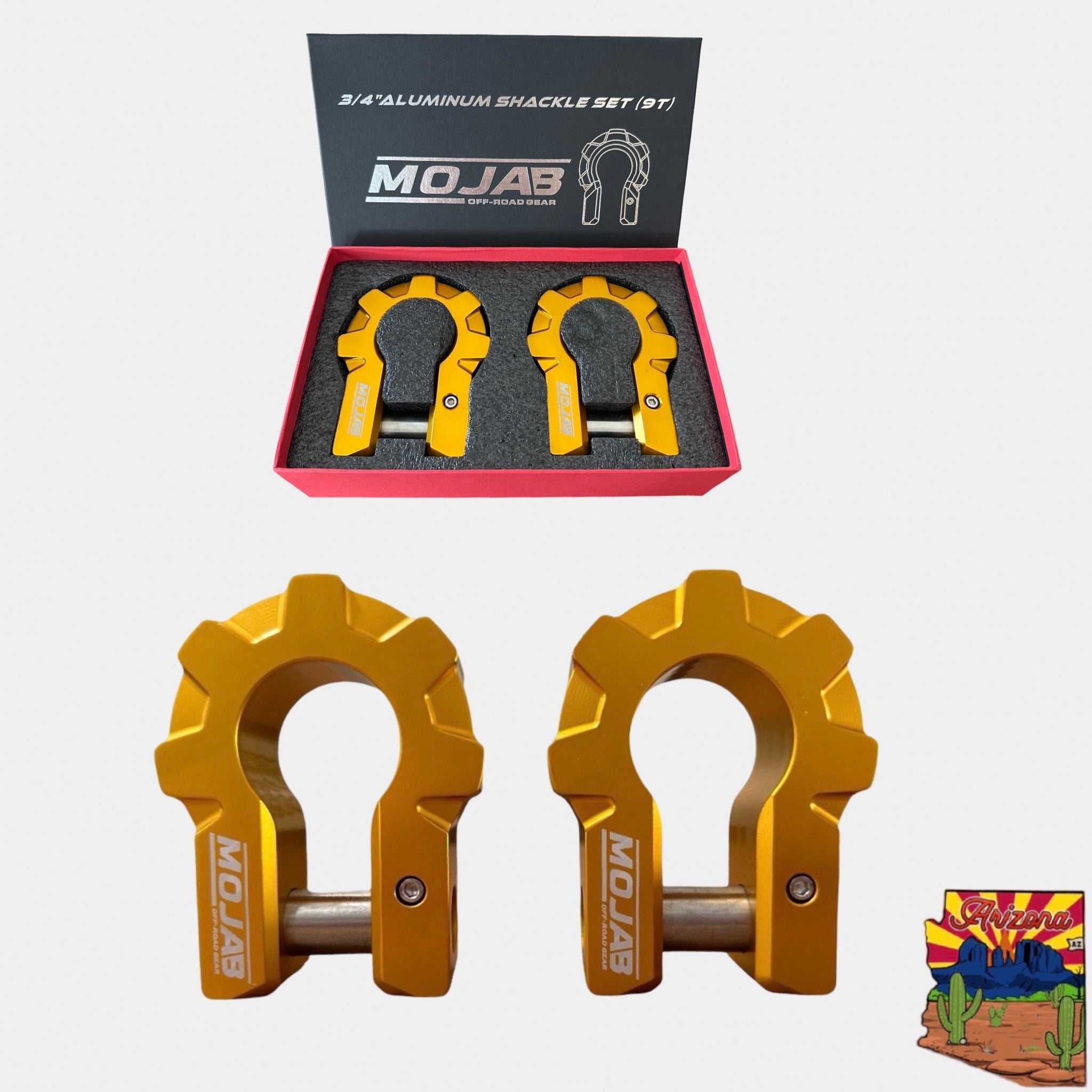 3/4'' Extreme Duty Aluminium D-Shackle Set (9T) (LIFETIME GARANTIE*)