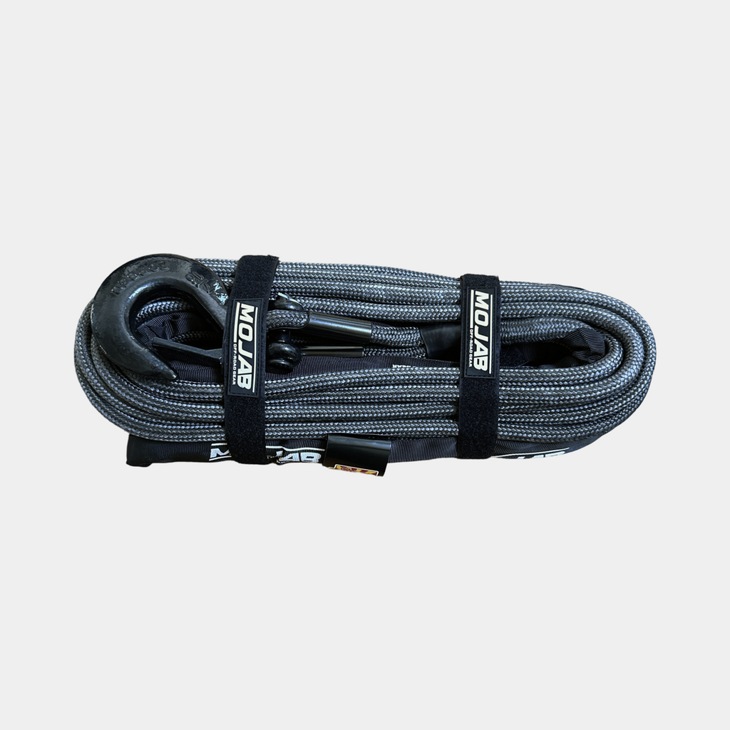 3/8'' x 85' Doppelgeflochtenes Windenseil mit abnehmbarem geschmiedetem Windenhaken