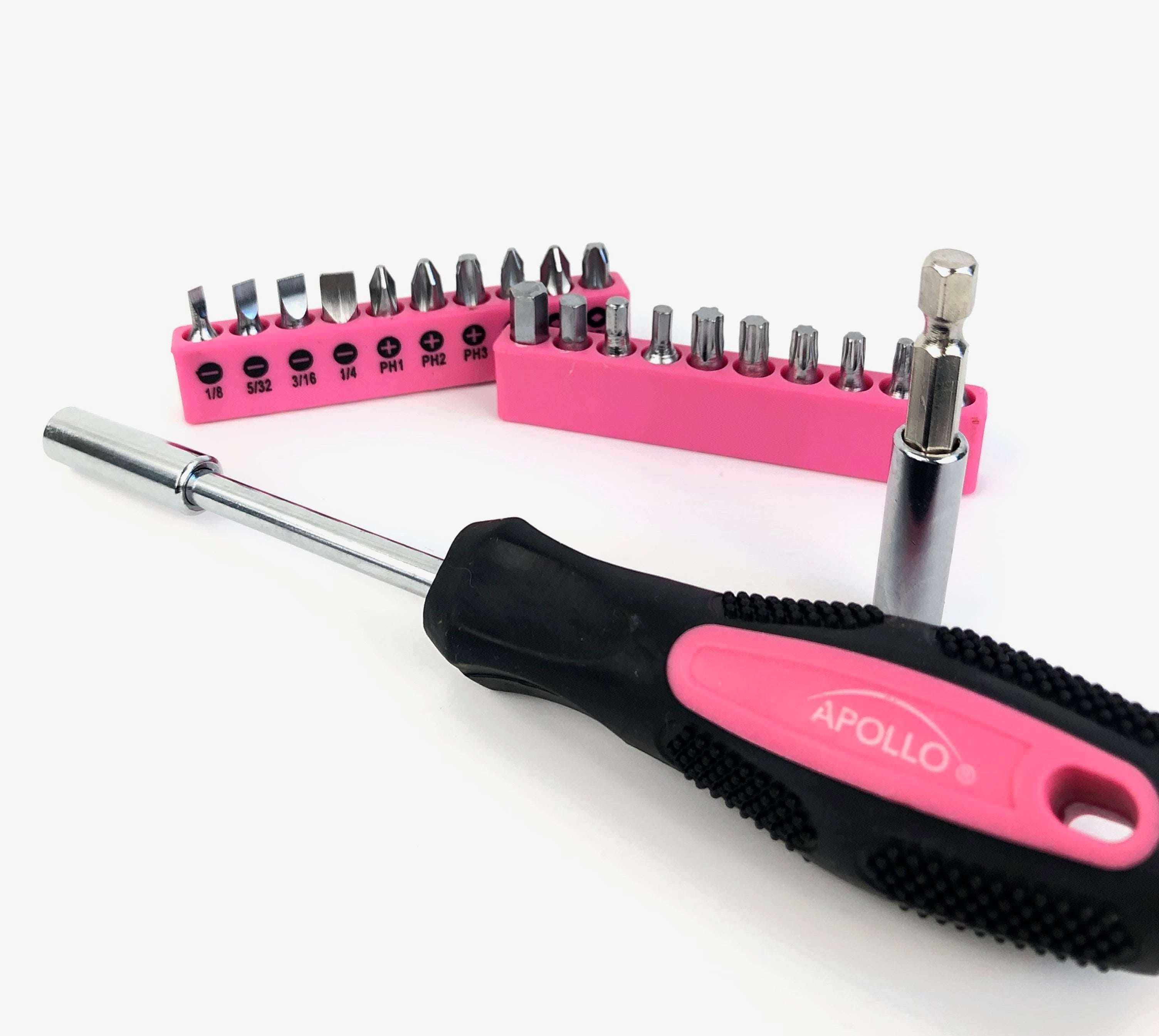 53 Stück Haushalts-Tool-Kit mit Tool Box Rosa- DT9773P