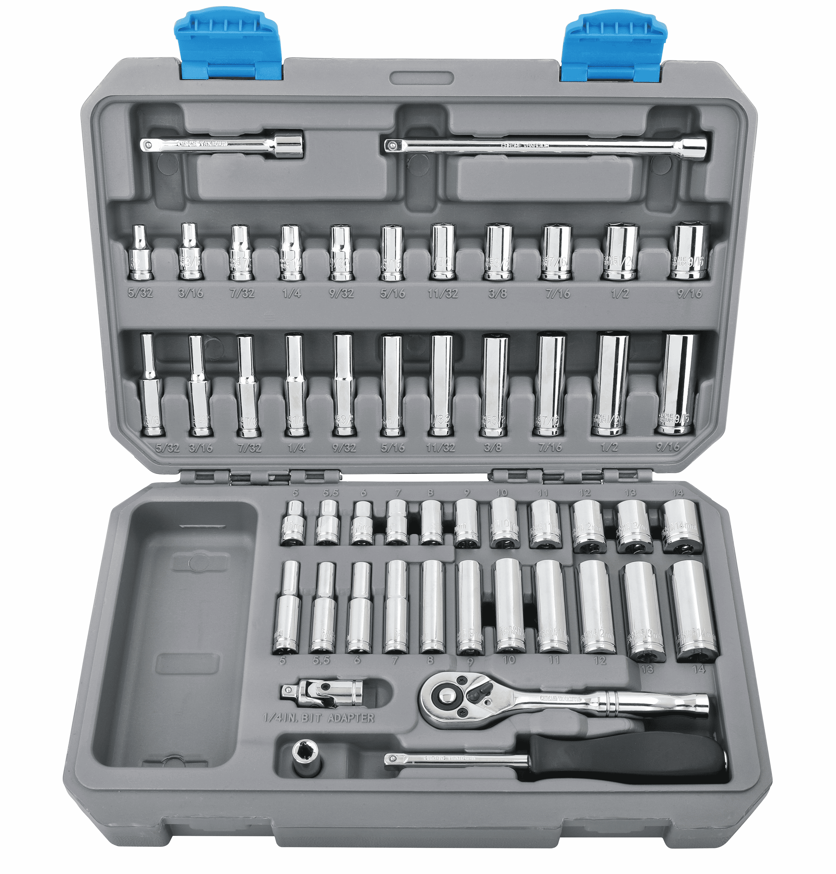 APOLLO TOOLS - DT0004-50 Stück 1⁄4' Drive Socket Set
