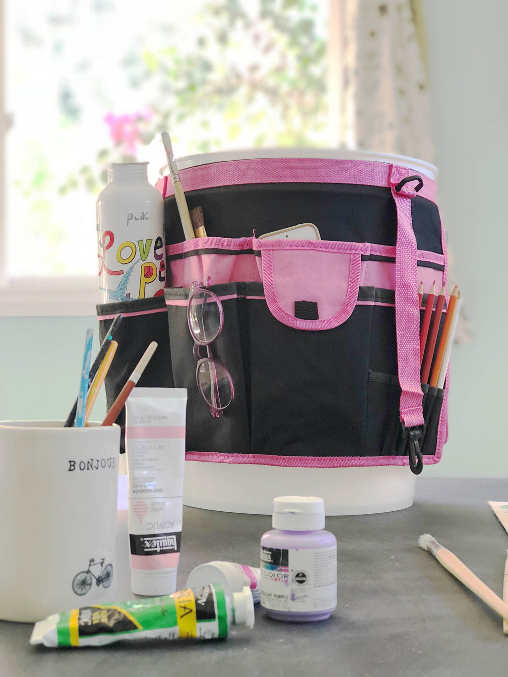 Bucket Organizer - Rosa - DT0825P