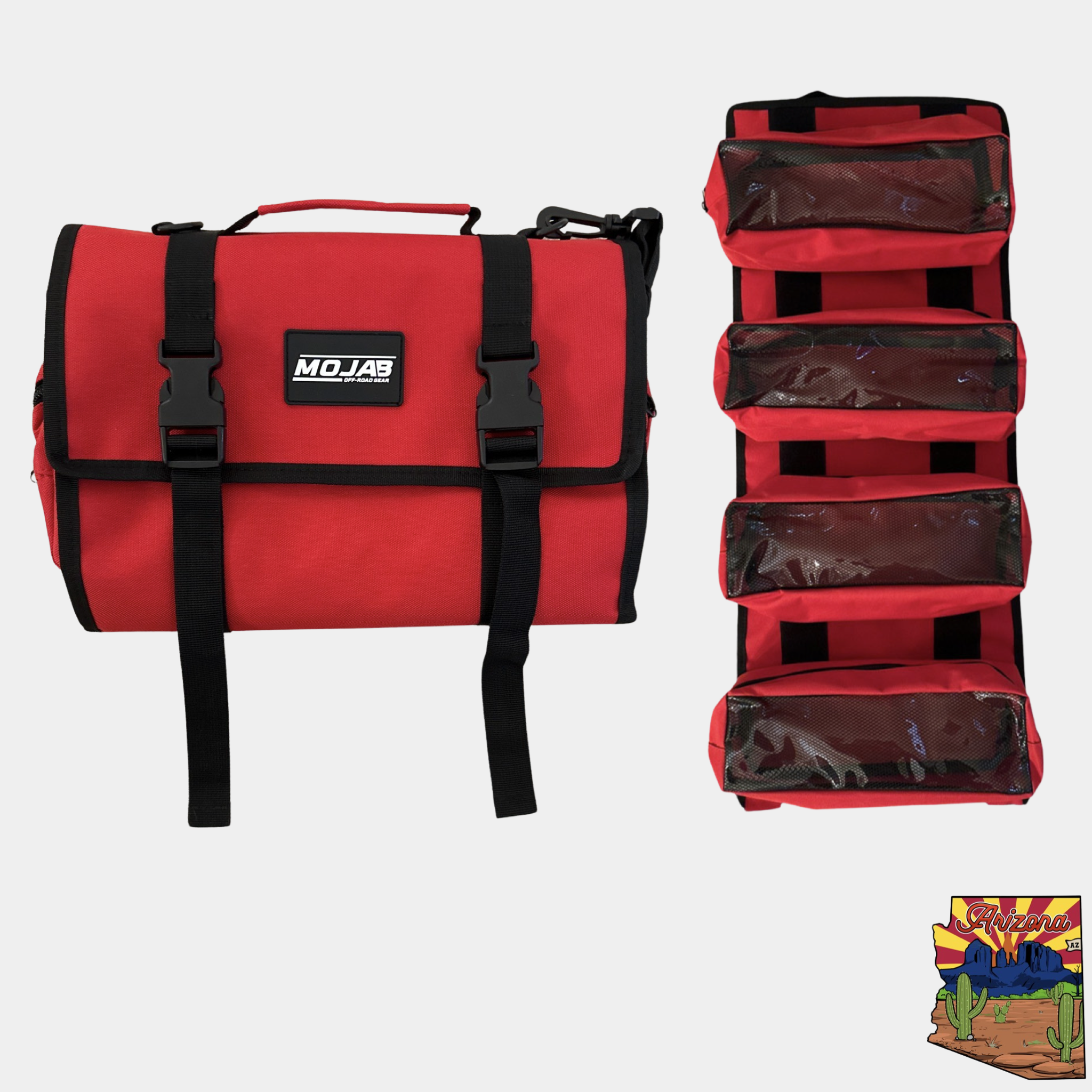 Mittlere Canvas Tool Organizer Tasche mit abnehmbaren Beuteln