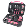 Wesentliches 65-Stück Rosa-Werkzeug-Set mit Socket-Set und meistgenutzten Werkzeugen für Do it Yourself Reparaturen und Wartung - DT0001P