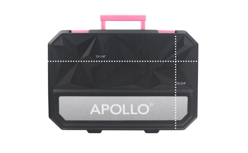 Wesentliches 65-Stück Rosa-Werkzeug-Set mit Socket-Set und meistgenutzten Werkzeugen für Do it Yourself Reparaturen und Wartung - DT0001P