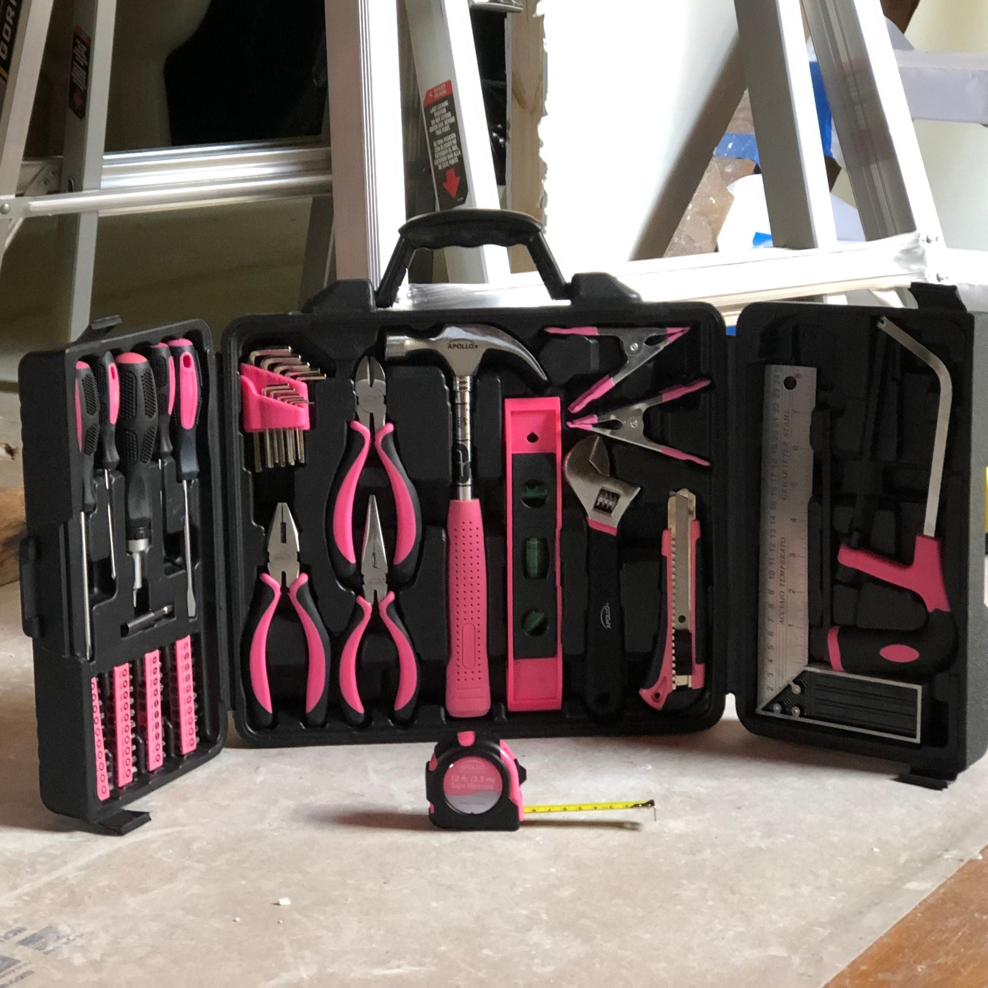 71 Stück Haushalts-Tool-Kit Rosa - DT0204P