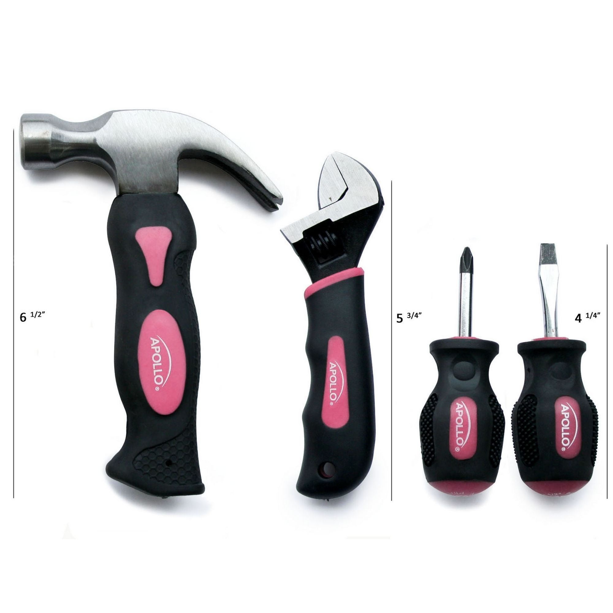 Vier Stück Stubby-Werkzeugsatz - Rosa- DT0240P